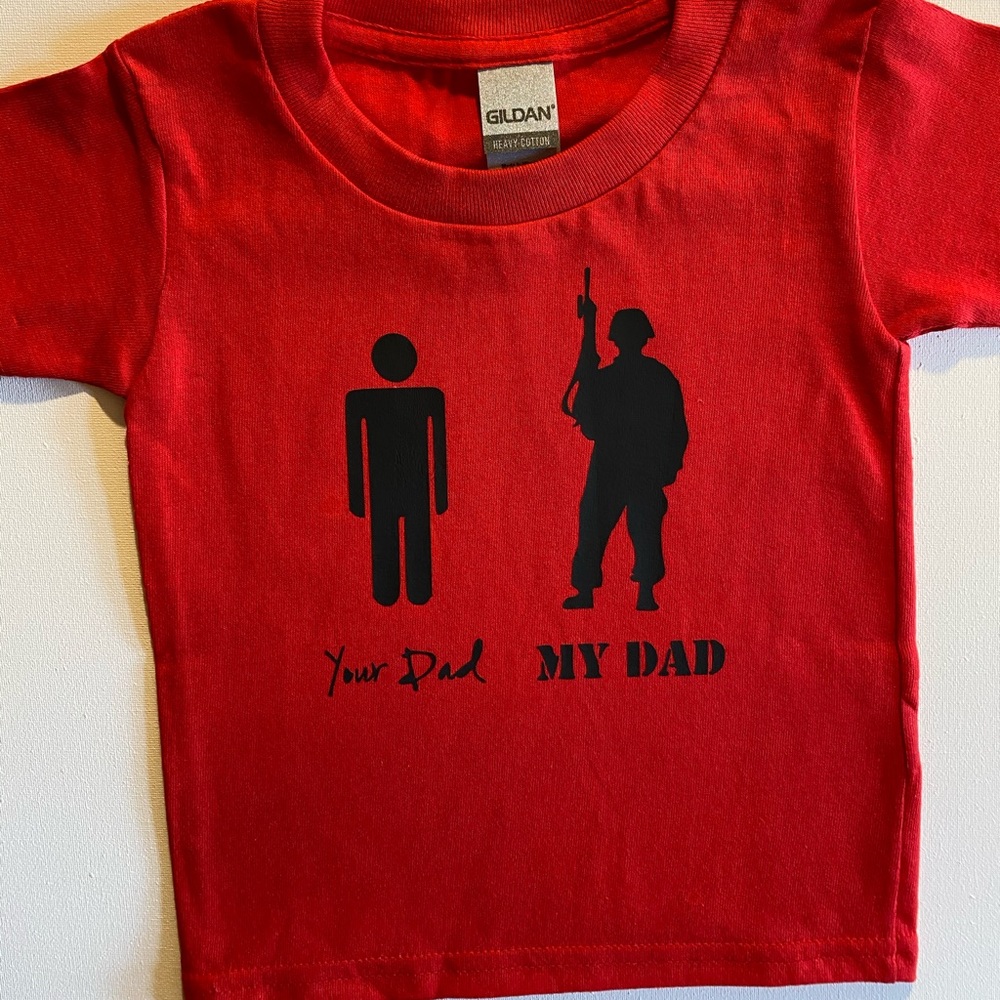 Kids military Dad T shirt
